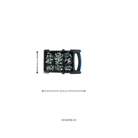 1 x Assortiment de 100 Colliers de serrage BANDE 9