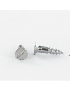 Vis bois Acier chrome Tête fraisée Fendue 3X35 microvis
