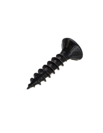 Vis bois TEKOR Tête fraisée Cranté 4X20 TORX T20 Acier zingué noir Filetage total Pointe antifendage type 17