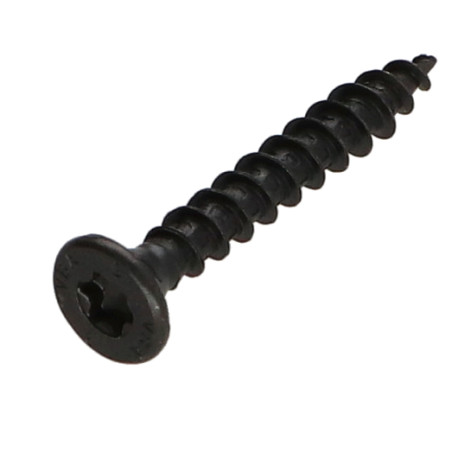 1 x VBA3 Tête fraisée Cranté 4X25 TORX T20 Acier zingué noir