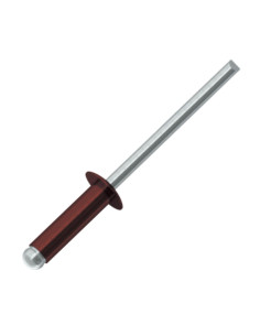 Rivet aveugle Aluminium Tige acier 3.4X11 Tête Ronde...