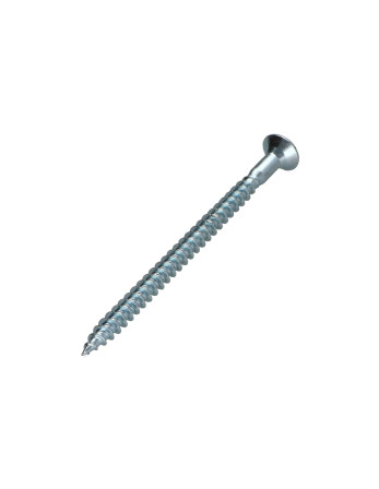 VBA Vis bois agglo Tête fraisée Pozi N°2 4.5X50 Percée Acier zingué