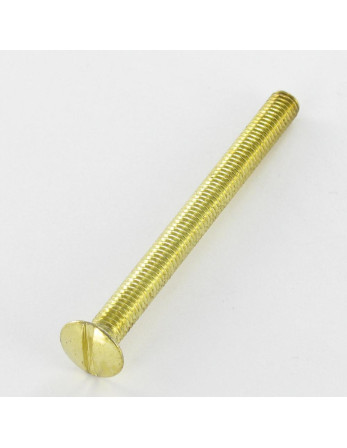 Vis métaux Tête fraisée bombée TFB Fendue M5X40 Acier laitonne