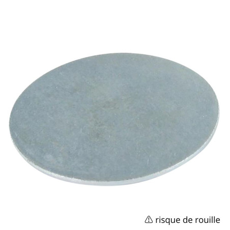 1 x Rondelle / Disque sans trou 20X2 Acier brut
