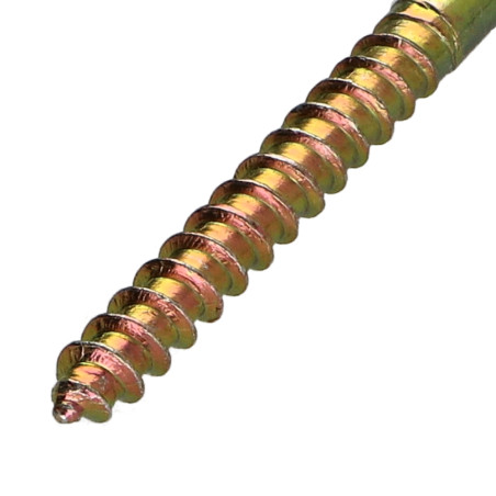 1 x Vis bois Bichromaté 6X60 Percée et taraudée M3 Pas de 60