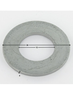 Rondelle Plate M12X36X4 Forte tenue à la corrosion Acier... 2