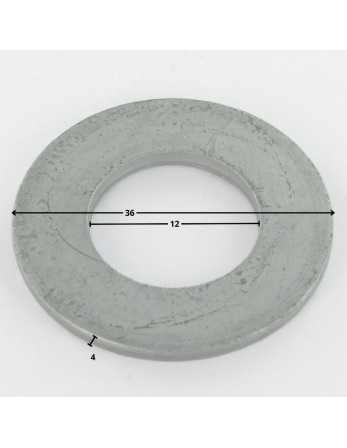 Rondelle Plate M12X36X4 Forte tenue à la corrosion Acier galvanisé à chaud