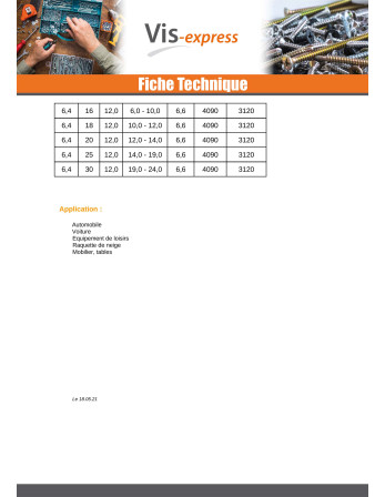 Rivet aveugle Aluminium Tige acier 4.8X100 Epaisseur de serrage 85 à 90 Tête Ronde Standard