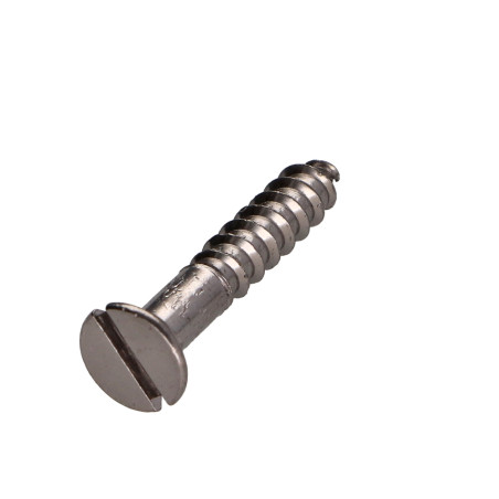 1 x Vis bois Laiton chrome Tête fraisée Fendue 3X25 microvis