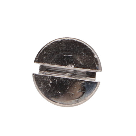 1 x Vis bois Laiton chrome Tête fraisée Fendue 3X25 microvis