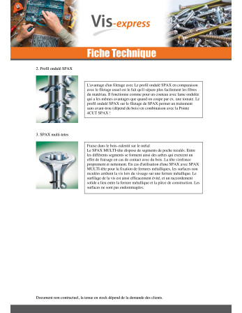 Vis Spax Tête fraisée Pozi N°1 3X16 Diamètre de tête: 6 Filetage total ACBRU microvis