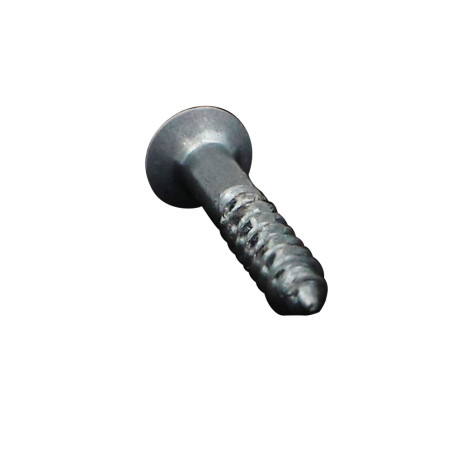 1 x Vis bois Tête fraisée bombée TFB Pozi N°2 4X25 Acier zingué RAL9016 blanc signalisation