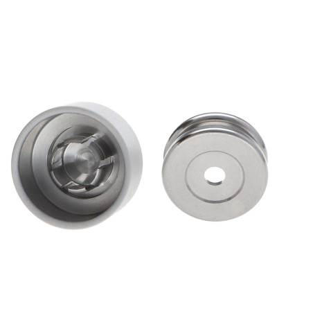 1 x Crochet décoratif Aluminium Blanc avec fixation multi-matériaux L'ATTACHANTE