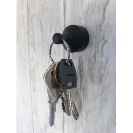 1 x Crochet décoratif Aluminium Blanc avec fixation multi-matériaux L'ATTACHANTE