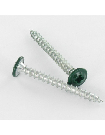 VBA3 Poelier Pozi 4X40 Acier zingué RAL6005 vert mousse Vert
