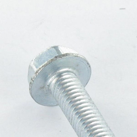 1 x Vis autotaraudeuse Tête hexagonale TH Embase collerette Lisse M3X8 Acier zingué microvis