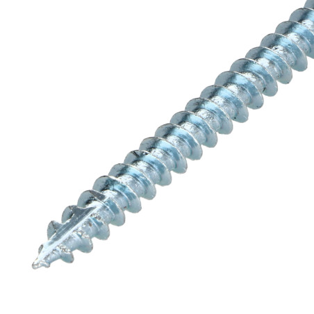 1 x Vis bois TEKOR Tête fraisée Cranté 5X120 Filetée sur 70 TORX T25 Acier zingué Pointe antifendage type 17