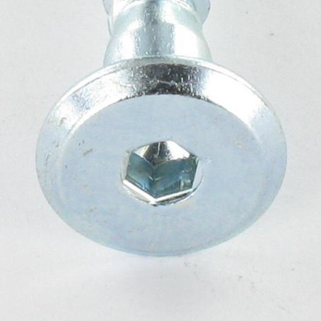 1 x Vis d'assemblage confirmat Tête ronde large Hexagonal creux 7X50 Acier zingué