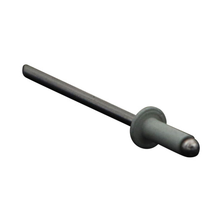 1 x Rivet aveugle tout alu 3.2X8 Tête plate TA RAL7035 gris clair