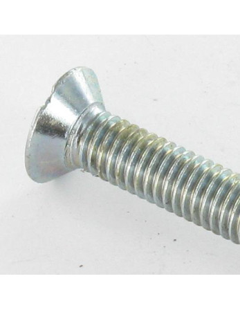 Vis métaux Tête fraisée bombée TFB Fendue M5X10 Acier zingué