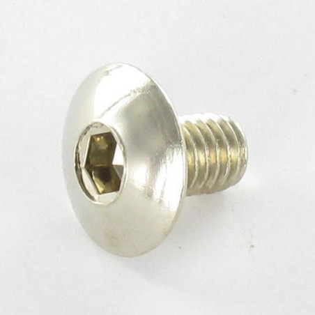 1 x Vis Poelier M6X12 Clé de 4 HC4 Acier nickelé