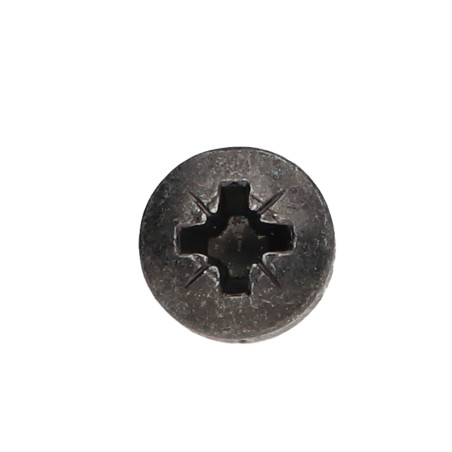 1 x Vis métaux tête cylindrique bombée large Pozi N°3 M6X12 Acier zingué noir Frein filet