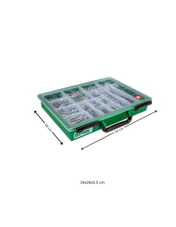 Assortiment de 364 Vis bois Tête fraisée T-STAR WIROX + 3 Embout