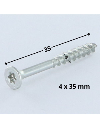 Vis Spax Tête fraisée TORX T20 4X35 Filetée sur 24 Filetage partiel WIROX