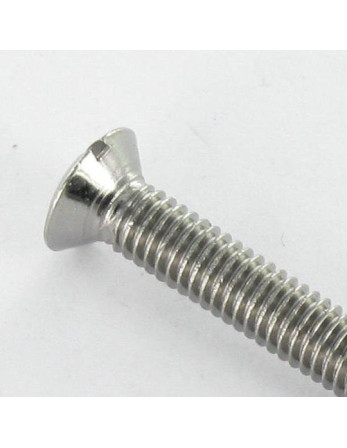 Vis métaux Laiton chrome Tête fraisée bombée TFB Fendue M4X35