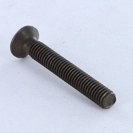 1 x Vis métaux Tête fraisée bombée TFB Pozi M5X40 Acier zingué noir