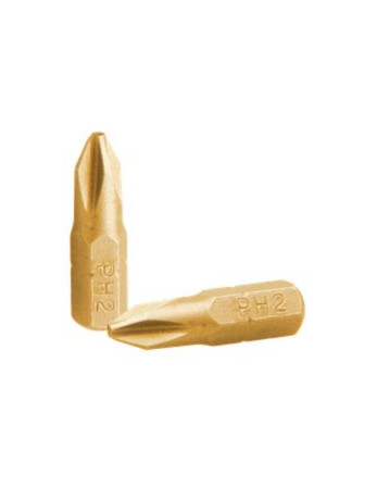 Embout Qualité industrielle 1/4" C6.3 Titanium Phillips n° 1 Longueur 25