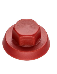 Capuchon Tête hexagonale TH Polyéthylène RAL3009 rouge...