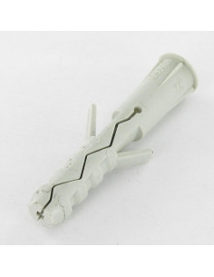 Cheville Nylon à collerette 8X40 Grise