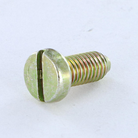1 x Vis métaux Tête cylindrique large TCL Fendue M5X12 B.P. Bichromaté