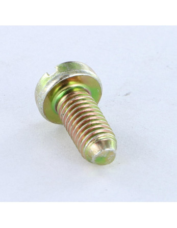Vis métaux Tête cylindrique large TCL Fendue M5X12 B.P. Bichromaté