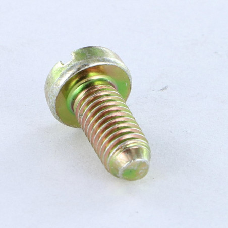 1 x Vis métaux Tête cylindrique large TCL Fendue M5X12 B.P. Bichromaté