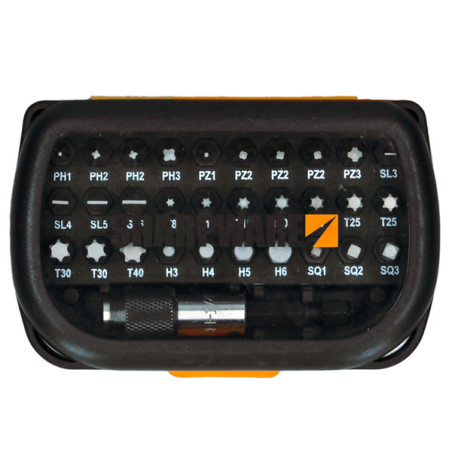 1 x Assortiment de 30 Embout Phillips Pozi TX Fendue H + 1 Porte EM