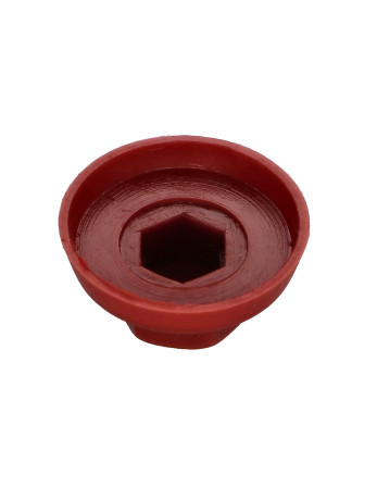 Capuchon Tête hexagonale TH Polyéthylène RAL3011 rouge brun pour vis autoperceuse ou tole de diam 4.8-5.5