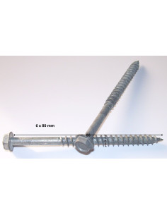 VBA Vis bois agglo Tête hexagonale TH Embase collerette... 2
