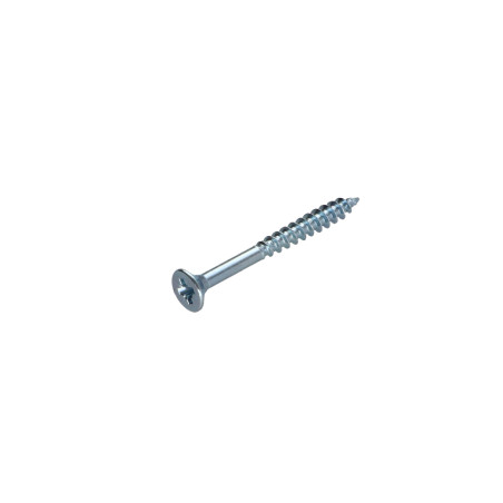 1 x VBA Vis bois agglo Tête fraisée Pozi N°2 4.5X50 Filetage partiel Acier zingué