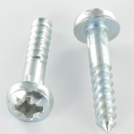 1 x Vis bois Tête ronde TR Pozi N°2 5X50 Acier zingué