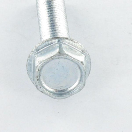 1 x Vis autotaraudeuse Tête hexagonale TH Embase collerette Lisse M5X8 Acier zingué