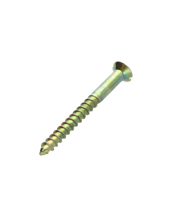Vis bois Tête fraisée Fendue Percée et taraudée 6X60 Bichromaté