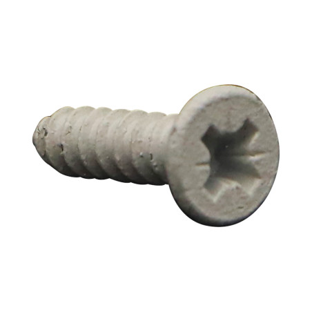 1 x Vis tôle Tête fraisée Pozi 3.9X16 Acier zingué Laqué blanc RAL9010 blanc pur