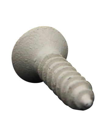 Vis tôle Tête fraisée Pozi 3.9X16 Acier zingué Laqué blanc RAL9010 blanc pur