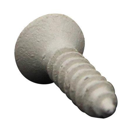 1 x Vis tôle Tête fraisée Pozi 3.9X16 Acier zingué Laqué blanc RAL9010 blanc pur