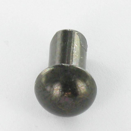1 x Rivet à frapper Tête ronde TR 6X25 Acier zingué noir
