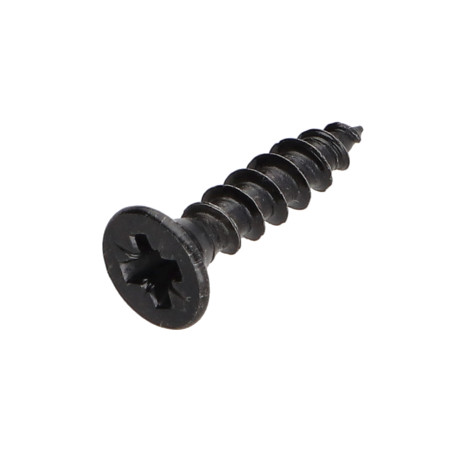 1 x VBA Vis bois agglo Premium Tête fraisée Pozi N°2 4X20 Acier zingué noir
