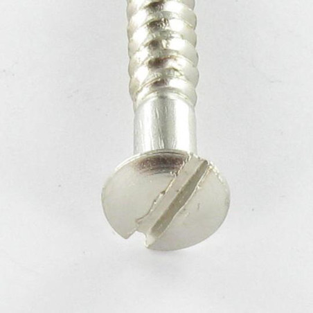 1 x Vis bois Tête fraisée bombée TFB Fendue 5X35 Acier chrome
