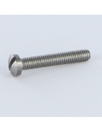 Vis métaux tête cylindrique bombée large Fendue M1.6X6 Acier brut microvis